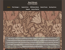 Tablet Screenshot of earlstreetcottages.com